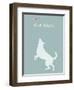 Aim High - Blue Version-Dog is Good-Framed Art Print