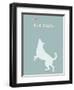 Aim High - Blue Version-Dog is Good-Framed Art Print