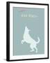 Aim High - Blue Version-Dog is Good-Framed Art Print