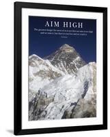 Aim High - Mt Everest Summit-AdventureArt-Framed Photographic Print