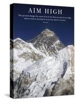 Aim High - Mt Everest Summit-AdventureArt-Stretched Canvas