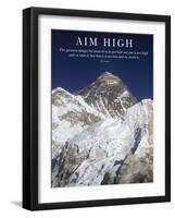 Aim High - Mt Everest Summit-AdventureArt-Framed Photographic Print