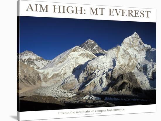 Aim High: Mt Everest-AdventureArt-Stretched Canvas