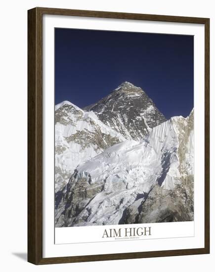 Aim High - Mt Everest-AdventureArt-Framed Premium Photographic Print