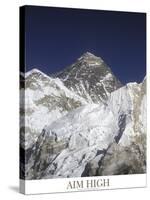 Aim High - Mt Everest-AdventureArt-Stretched Canvas