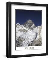 Aim High - Mt Everest-AdventureArt-Framed Photographic Print