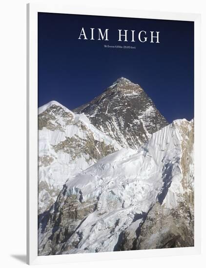 Aim High - Mt Everest-AdventureArt-Framed Photographic Print