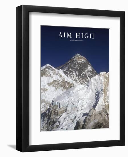 Aim High - Mt Everest-AdventureArt-Framed Photographic Print