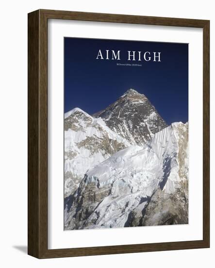 Aim High - Mt Everest-AdventureArt-Framed Photographic Print