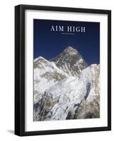 Aim High - Mt Everest-AdventureArt-Framed Photographic Print