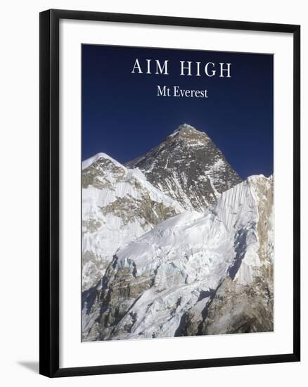 Aim High - Mt Everest-AdventureArt-Framed Photographic Print