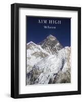 Aim High - Mt Everest-AdventureArt-Framed Photographic Print