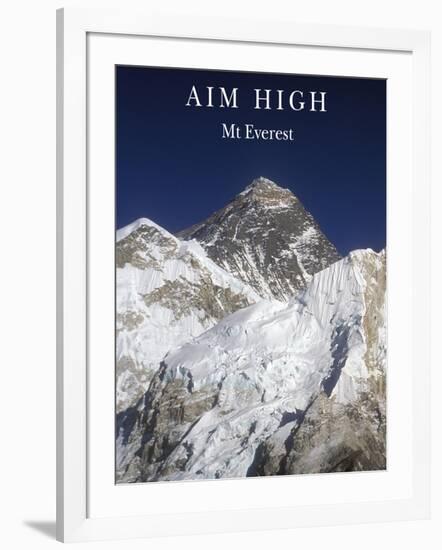 Aim High - Mt Everest-AdventureArt-Framed Photographic Print