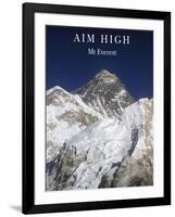 Aim High - Mt Everest-AdventureArt-Framed Photographic Print