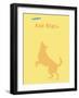 Aim High - Orange Version-Dog is Good-Framed Art Print