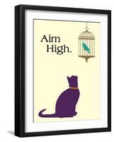 Aim High-Cat is Good-Framed Art Print