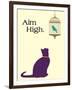 Aim High-Cat is Good-Framed Art Print