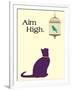 Aim High-Cat is Good-Framed Art Print