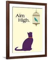 Aim High-Cat is Good-Framed Art Print