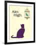 Aim High-Cat is Good-Framed Art Print