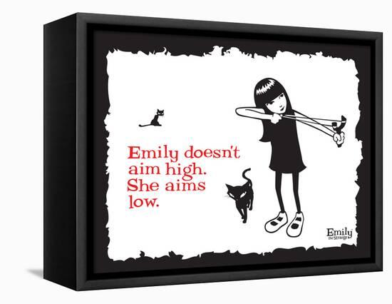 Aim Low-Emily the Strange-Framed Stretched Canvas