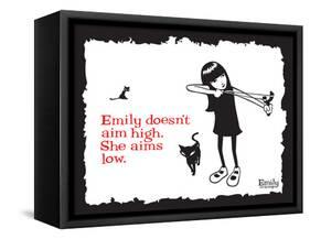 Aim Low-Emily the Strange-Framed Stretched Canvas