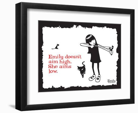 Aim Low-Emily the Strange-Framed Photographic Print