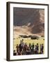 Aimaq Man with Children, Pal-Kotal-I-Guk, Ghor Province-Jane Sweeney-Framed Photographic Print