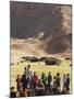 Aimaq Man with Children, Pal-Kotal-I-Guk, Ghor Province-Jane Sweeney-Mounted Photographic Print