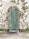 Arch Door with Roses-Aimee Wilson-Framed Art Print