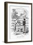 Ain't that Work? Book Illustration from Mark Twain's the Adventures of Tom Sawyer-null-Framed Giclee Print