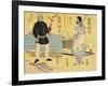 Ainu (Right), Malayan(Left)-Utagawa Yoshiiku-Framed Giclee Print