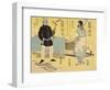 Ainu (Right), Malayan(Left)-Utagawa Yoshiiku-Framed Giclee Print