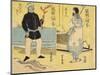 Ainu (Right), Malayan(Left)-Utagawa Yoshiiku-Mounted Giclee Print