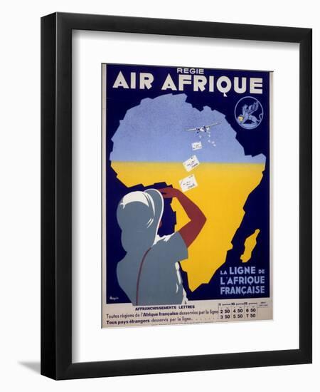 Air Afrique-null-Framed Art Print