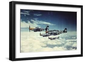 Air and Space: 361st Fight Group, Eighth Air Force-null-Framed Art Print