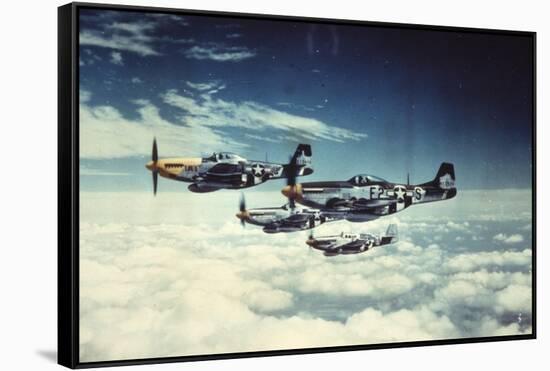 Air and Space: 361st Fight Group, Eighth Air Force-null-Framed Stretched Canvas