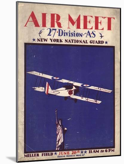 Air and Space: Air Meet Program Cover-null-Mounted Art Print