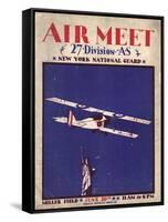 Air and Space: Air Meet Program Cover-null-Framed Stretched Canvas