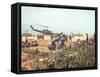 Air and Space: Bell HU-1As in Vietnam-null-Framed Stretched Canvas