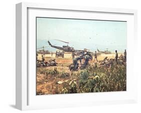 Air and Space: Bell HU-1As in Vietnam-null-Framed Photographic Print