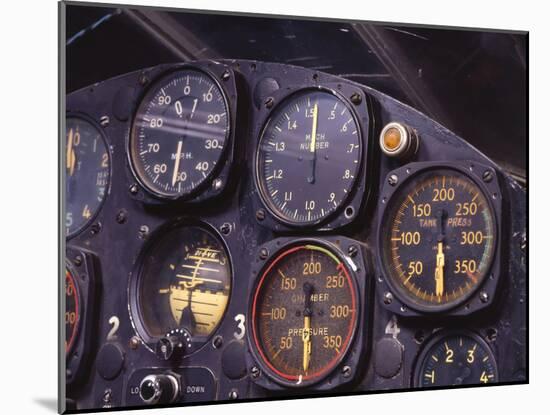 Air and Space: Bell X-1 Cockpit-null-Mounted Photographic Print