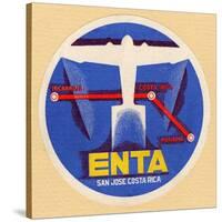 Air and Space: ENTA Baggage Label-null-Stretched Canvas