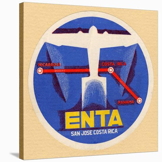 Air and Space: ENTA Baggage Label-null-Stretched Canvas