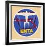 Air and Space: ENTA Baggage Label-null-Framed Art Print