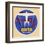 Air and Space: ENTA Baggage Label-null-Framed Art Print