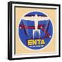 Air and Space: ENTA Baggage Label-null-Framed Premium Giclee Print