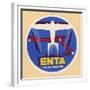 Air and Space: ENTA Baggage Label-null-Framed Premium Giclee Print