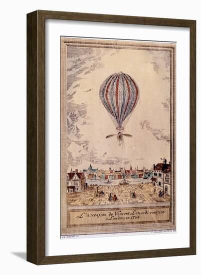 Air and Space: Lundari's Hydrogen Balloon-null-Framed Art Print