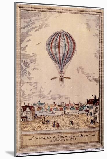 Air and Space: Lundari's Hydrogen Balloon-null-Mounted Art Print